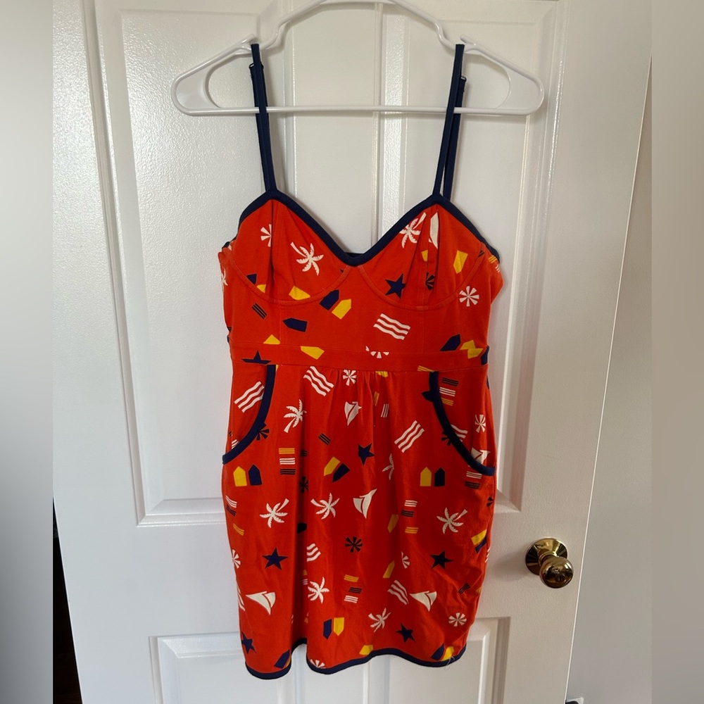 Urban Outfitters Funky Orange Mini Dress